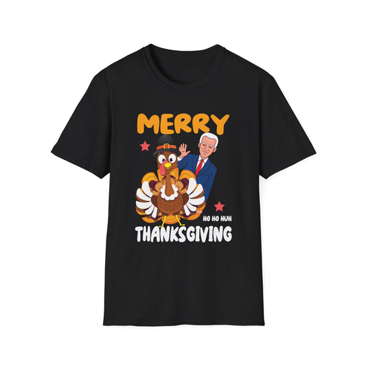 Merry Thanksgiving Turkey Tee — Funny Holiday Graphic  Unisex T-Shirt