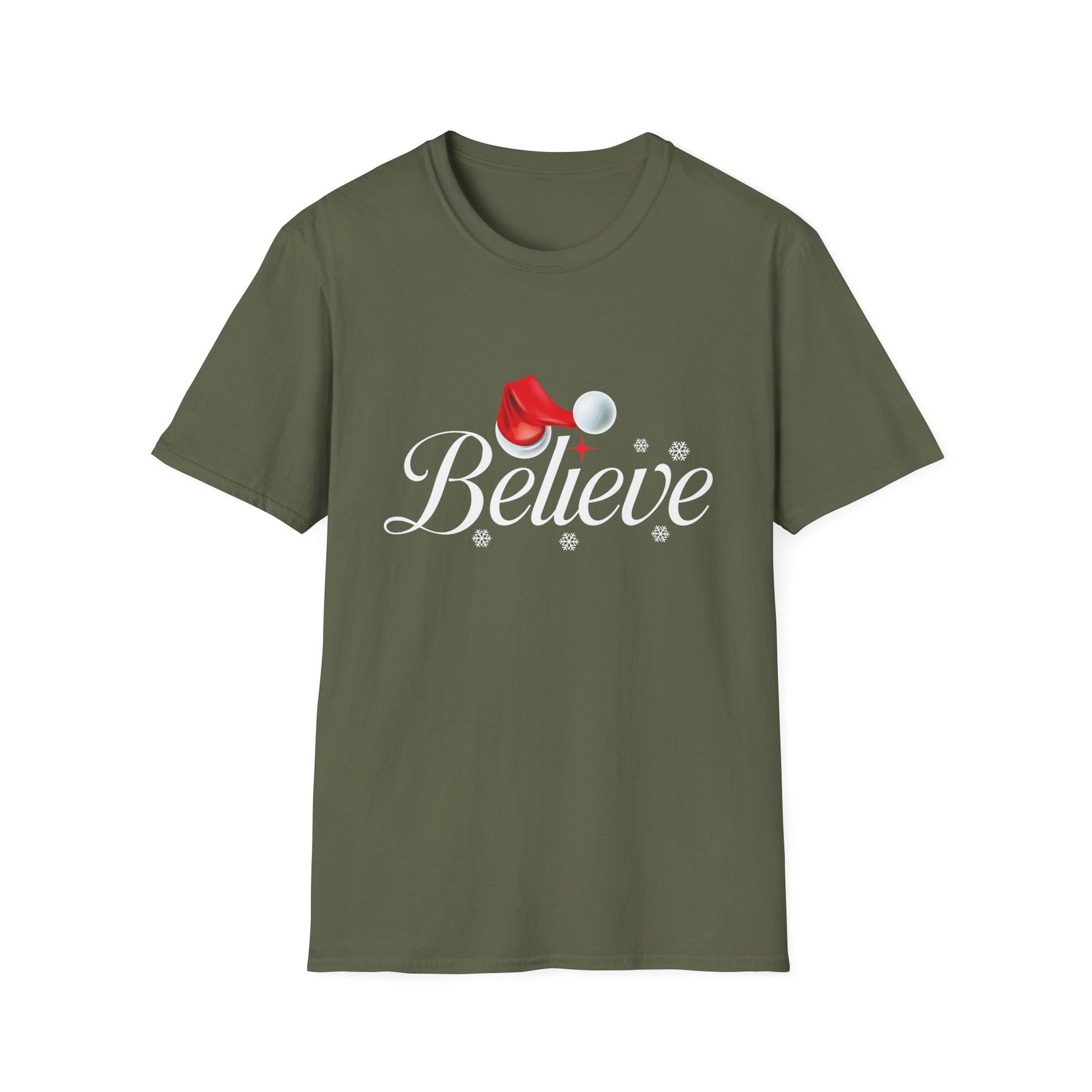 Believe Christmas Shirt Xmas Graphic  Christmas Vacation Unisex T-Shirt