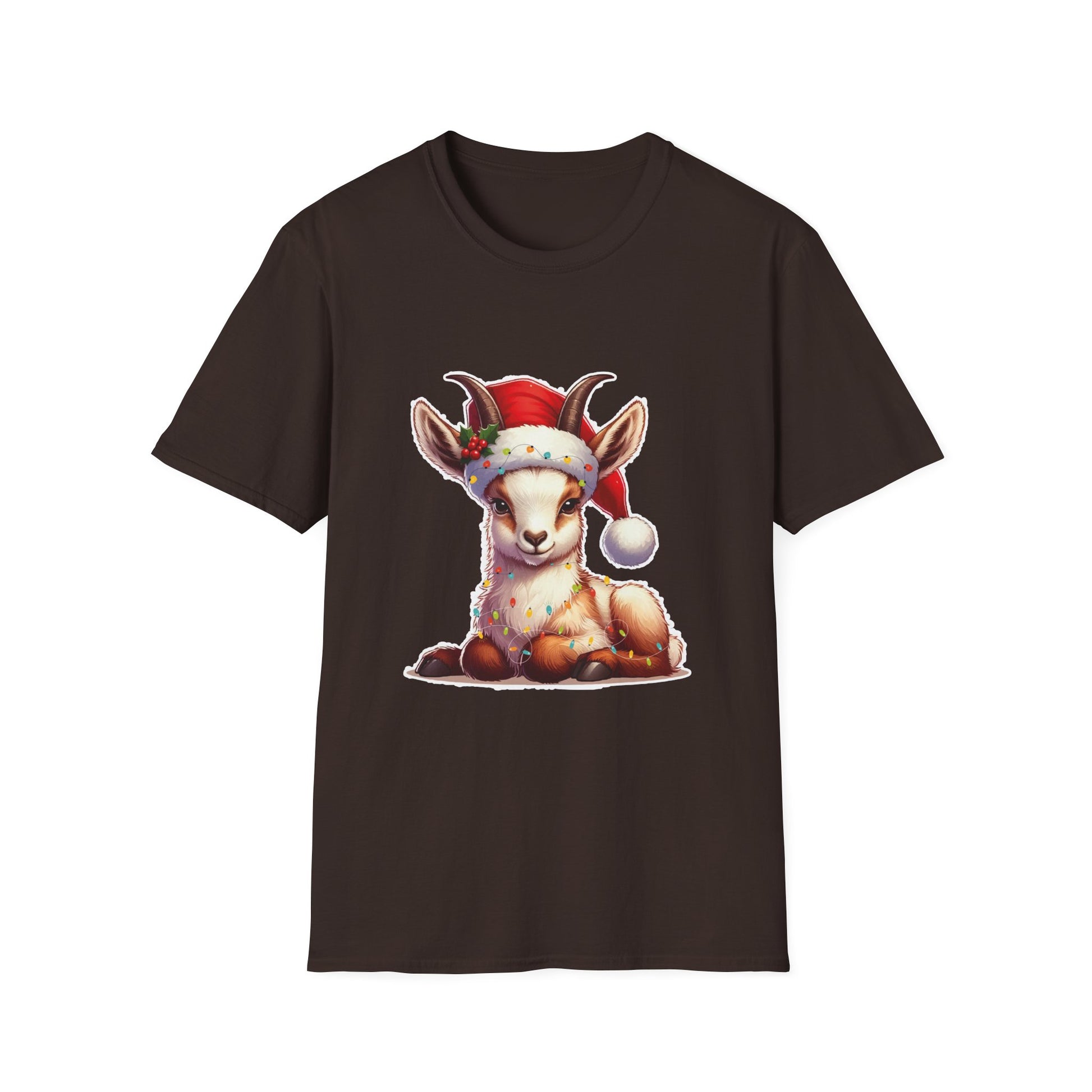 Christmas Baby Reindeer T-Shirt — Cute Santa Hat Holiday Tee