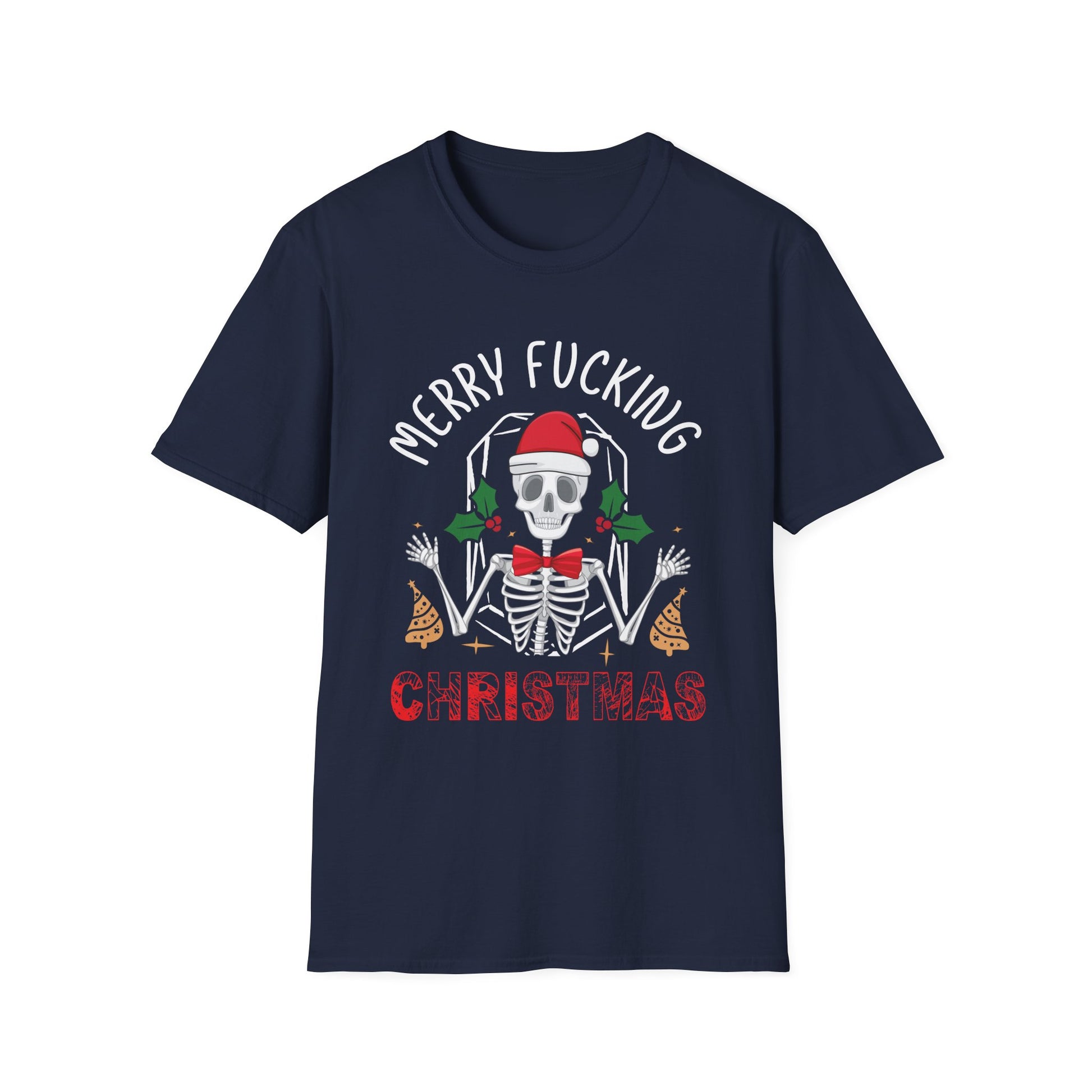 Merry Fucking Christmas Adult Offensive Christmas Unisex Softstyle T-Shirt