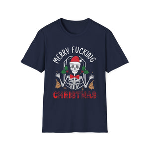 Merry Fucking Christmas Adult Offensive Christmas Unisex Softstyle T-Shirt
