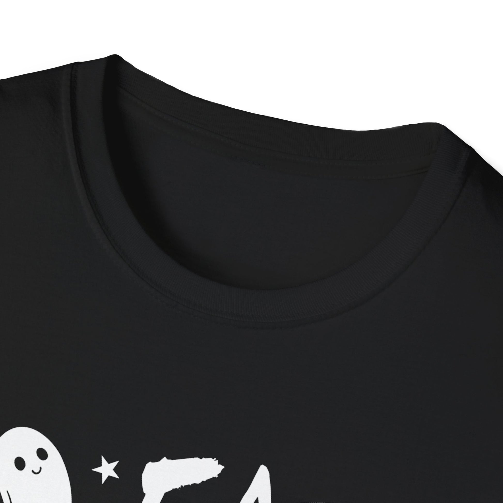 Halloween Ghost Tee - "Eat Drink and Be Scary" Funny Spooky Halloween T-Shirt