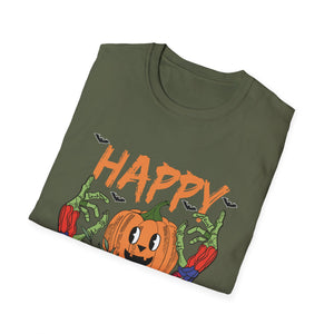 Happy Halloween Pumpkin T-Shirt — Jack-O'-Lantern Graphic Tee
