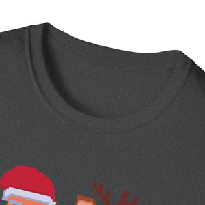 Christmas Santa Elf Lights Gaming Controllers Xmas Boys Kids T-Shirt
