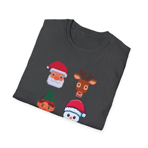 Christmas Santa Elf Lights Gaming Controllers Xmas Boys Kids T-Shirt