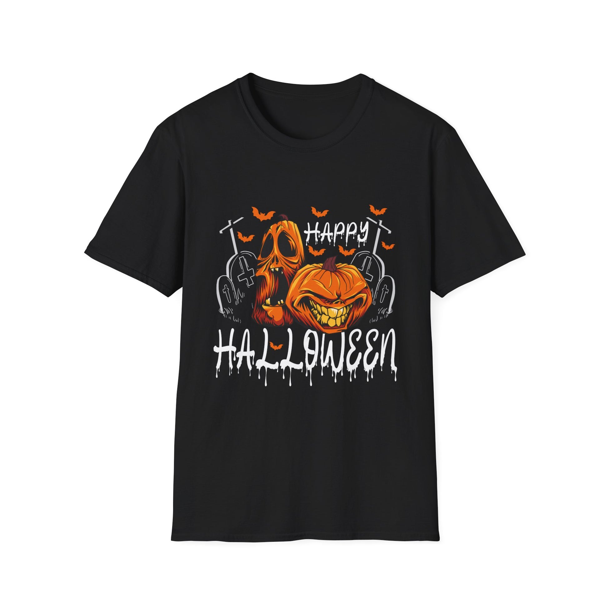 Happy Halloween for Men and Women - Pumpkin Halloween T-Shirt Unisex Softstyle T-Shirt