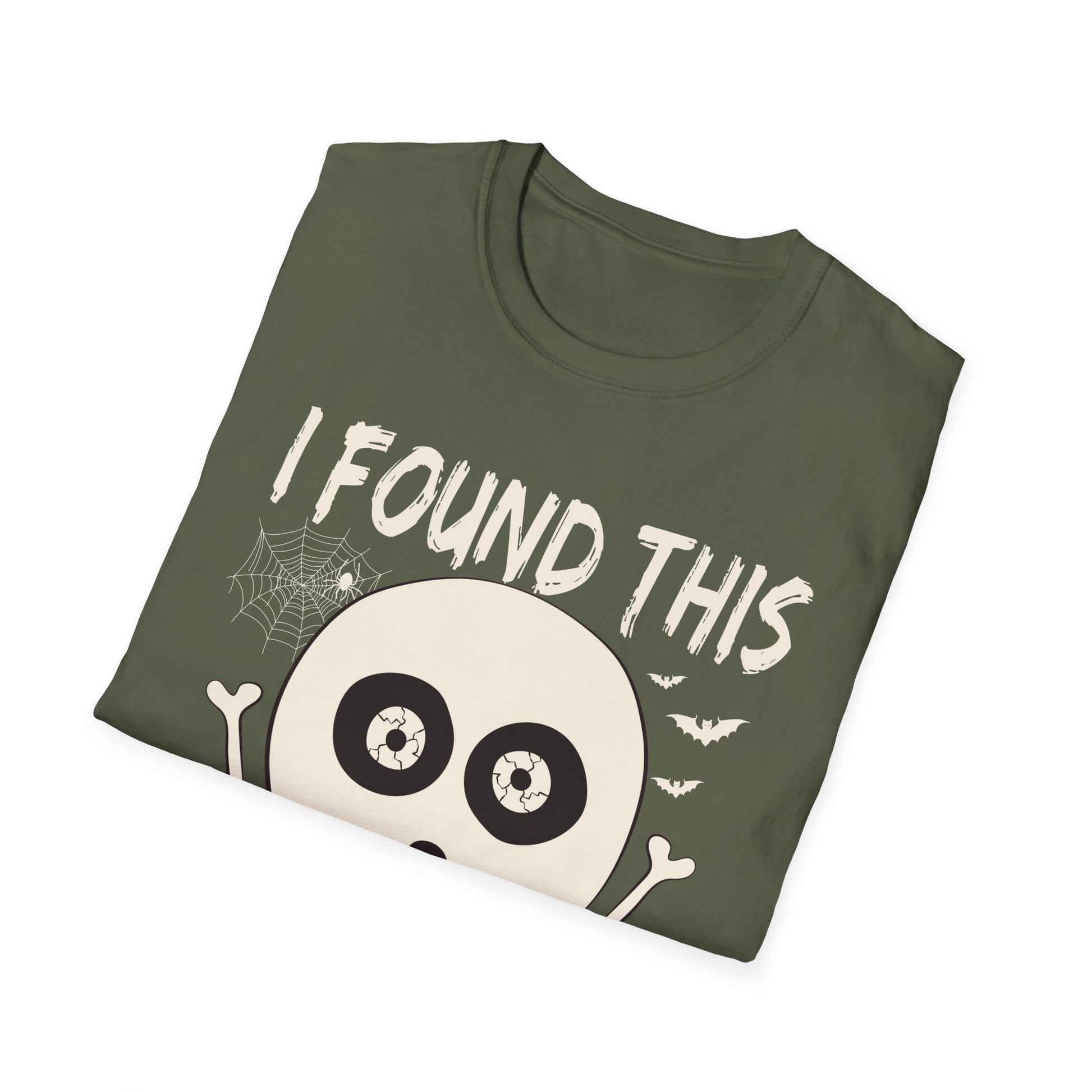 I Found This Humrus Skull T-Shirt — Funny Halloween Pun Tee