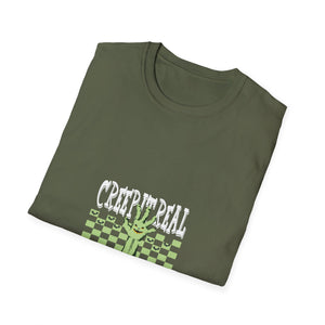 Creep Real T-Shirt — Glow Green Haunted Hand Halloween Tee