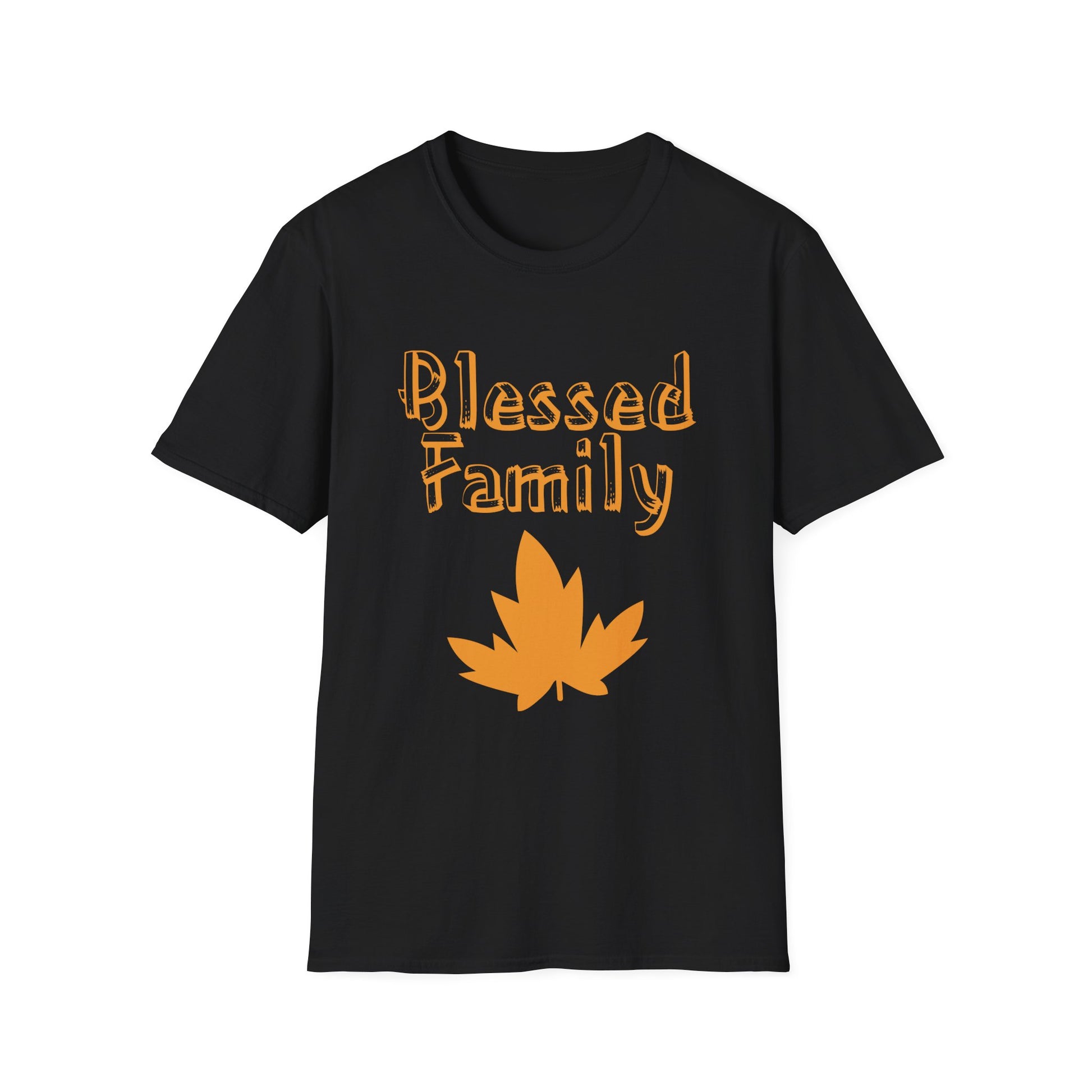 Blessed Family T-Shirt — Fall Leaf Family Tee  Unisex T-Shirt