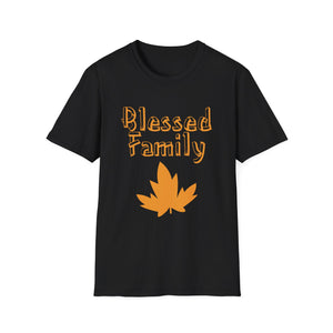 Blessed Family T-Shirt — Fall Leaf Family Tee  Unisex T-Shirt