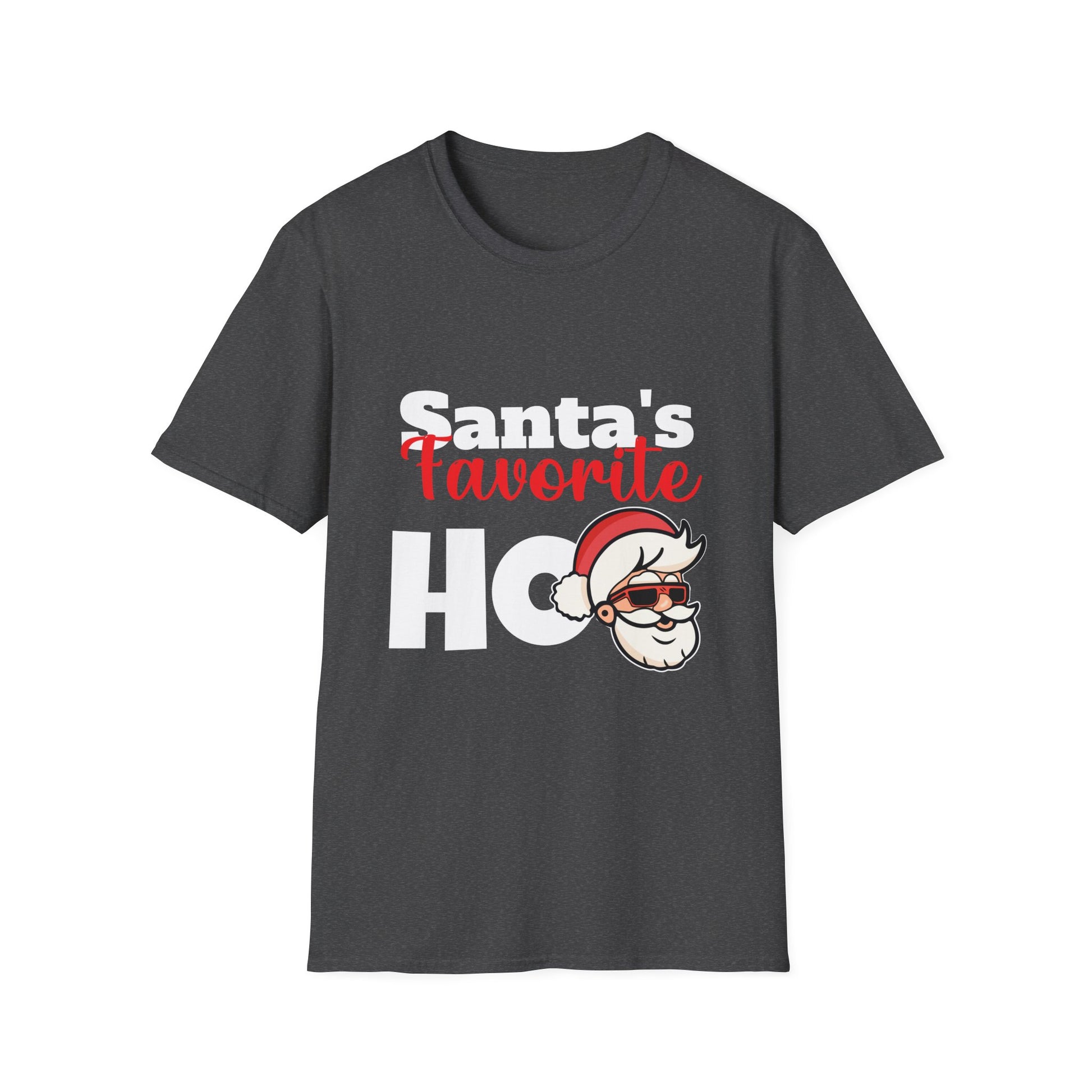 Santa's Favorite Ho Ho Ho T-Shirt — Funny Christmas Tee with Cool Santa Graphic