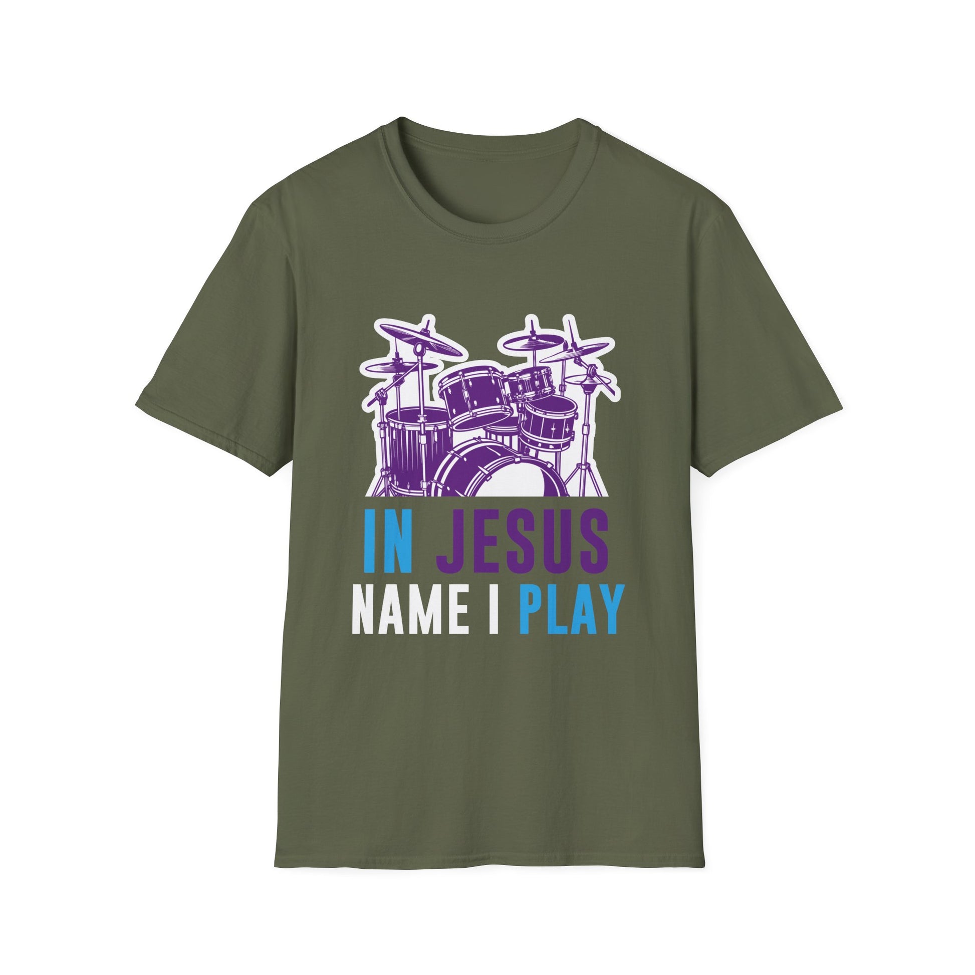 BoredKoalas Jesus Name I Play Drums Unisex T-Shirt