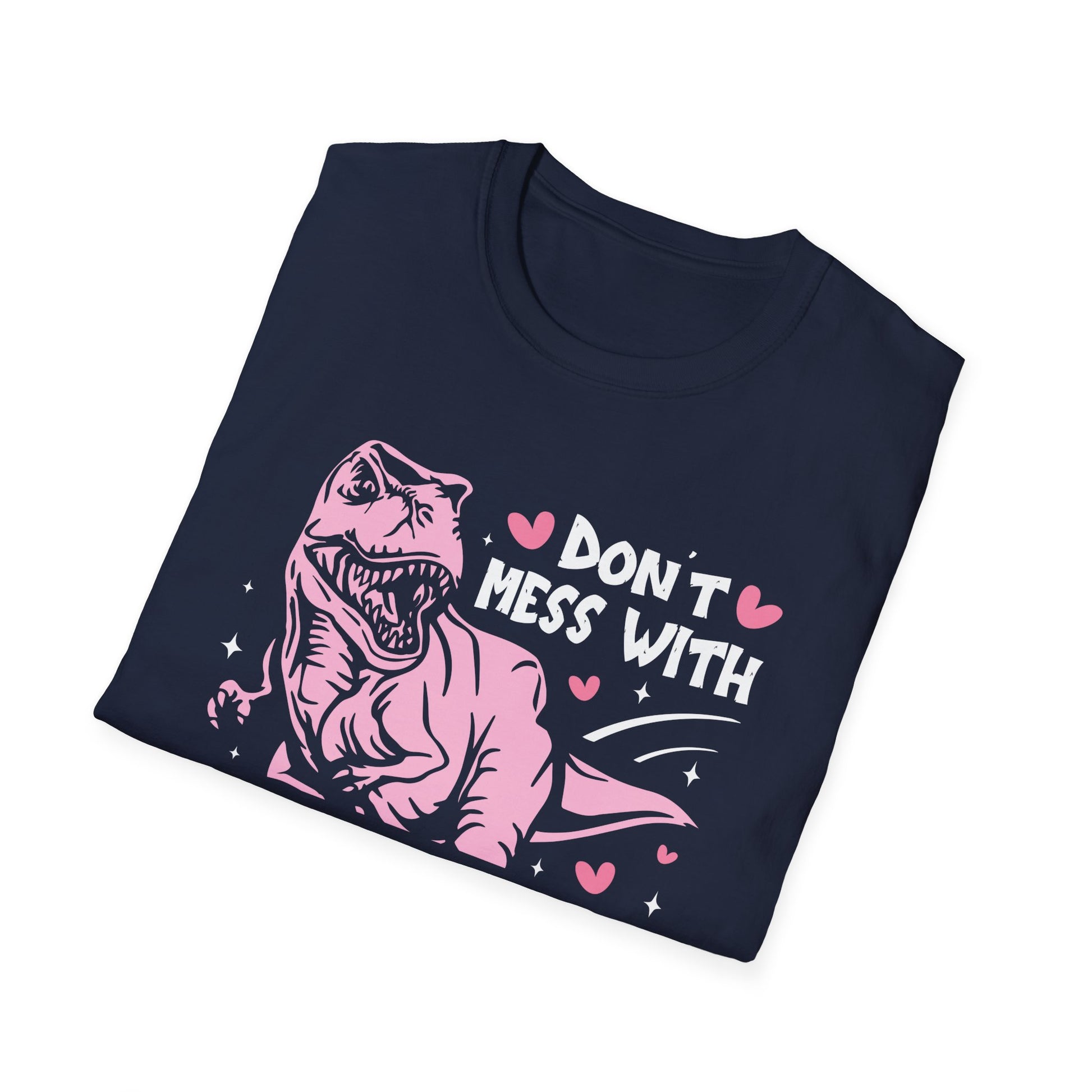 Mamasaurus T‑Shirt — "Don't Mess With Mamasaurus You'll Get Jurasskicked" Dinosaur Mom Tee