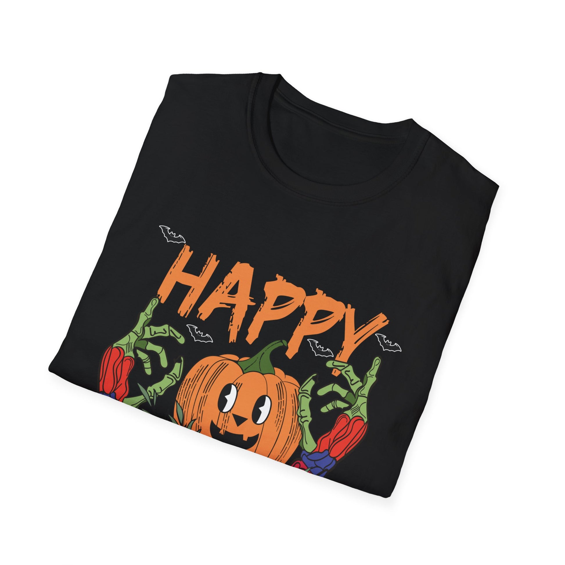 Happy Halloween Pumpkin T-Shirt — Jack-O'-Lantern Graphic Tee