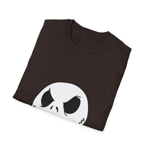 Jack Skellington Face T-Shirt — Halloween Gothic Graphic Tee