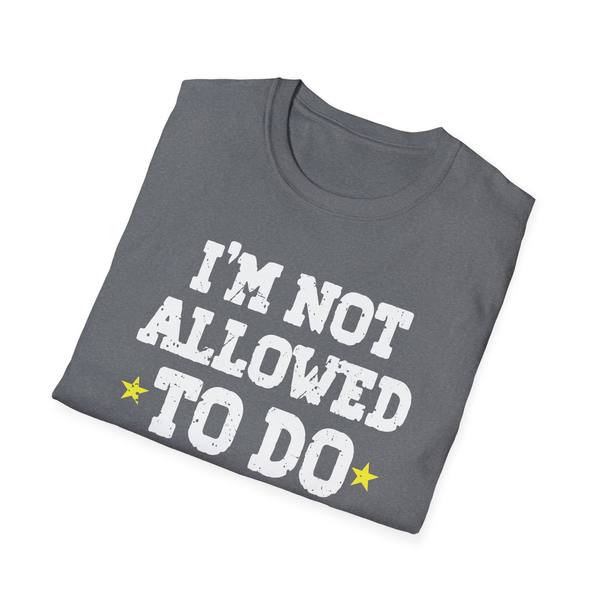 Not allowed to do shots funny alcohol slogan tequila party Unisex Shirt