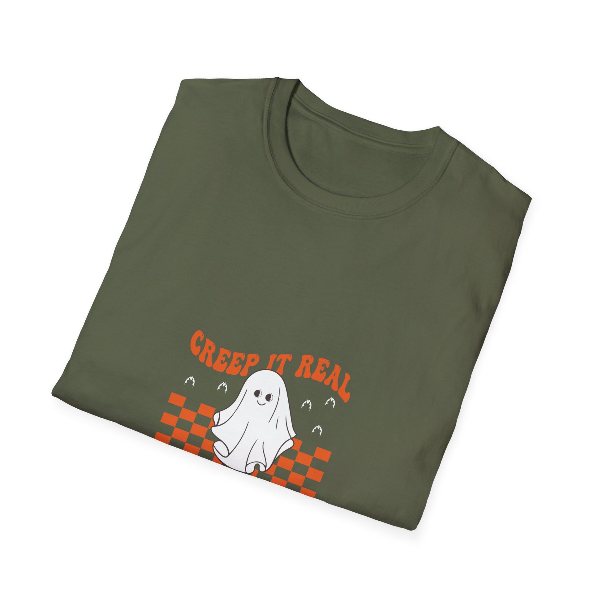 Creep It Real Ghost Skateboard T-Shirt — Halloween Skate Tee