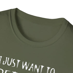 Pet Cats & Horror Movies T-Shirt — I Just Want to Pet Cats and Watch Horror Movies