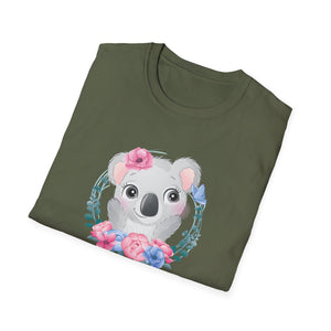 Birthday Girl Koala T-Shirt — Cute Floral Kids' Birthday Tee