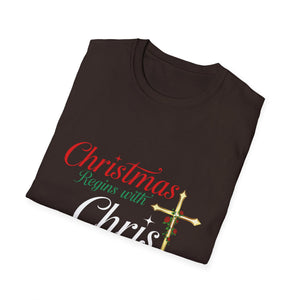 Christmas begins with Christ Jesus Christian Christmas Unisex T-Shirt