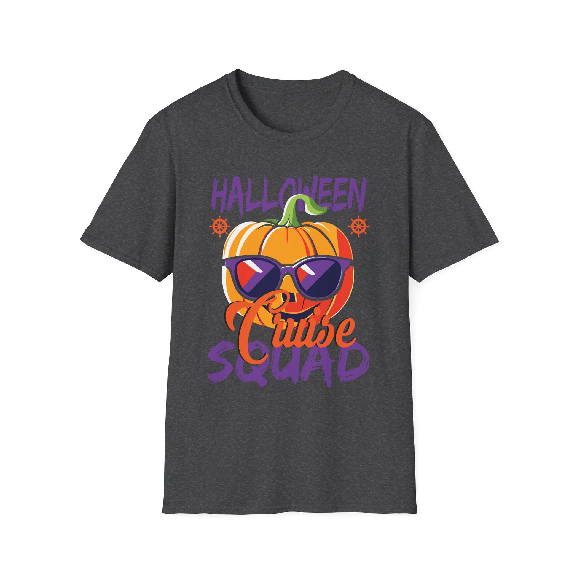 Halloween Squad Pumpkin T-Shirt — Cute Sunglasses Jack-o'-Lantern Tee