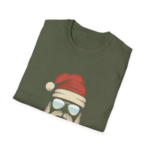 Santa Beard Graphic T-Shirt — Cool Hipster Santa Christmas Tee