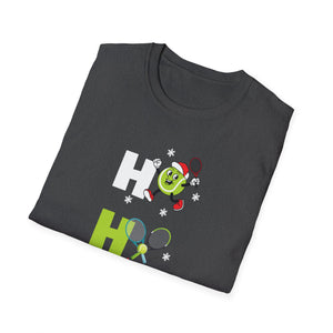 T-Shirt — Festive 'Ho Ho Ho' Tennis Christmas Tee