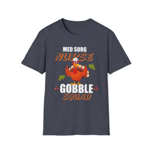 Med Surg Nurse Gobble Squad Thanksgiving T-Shirt