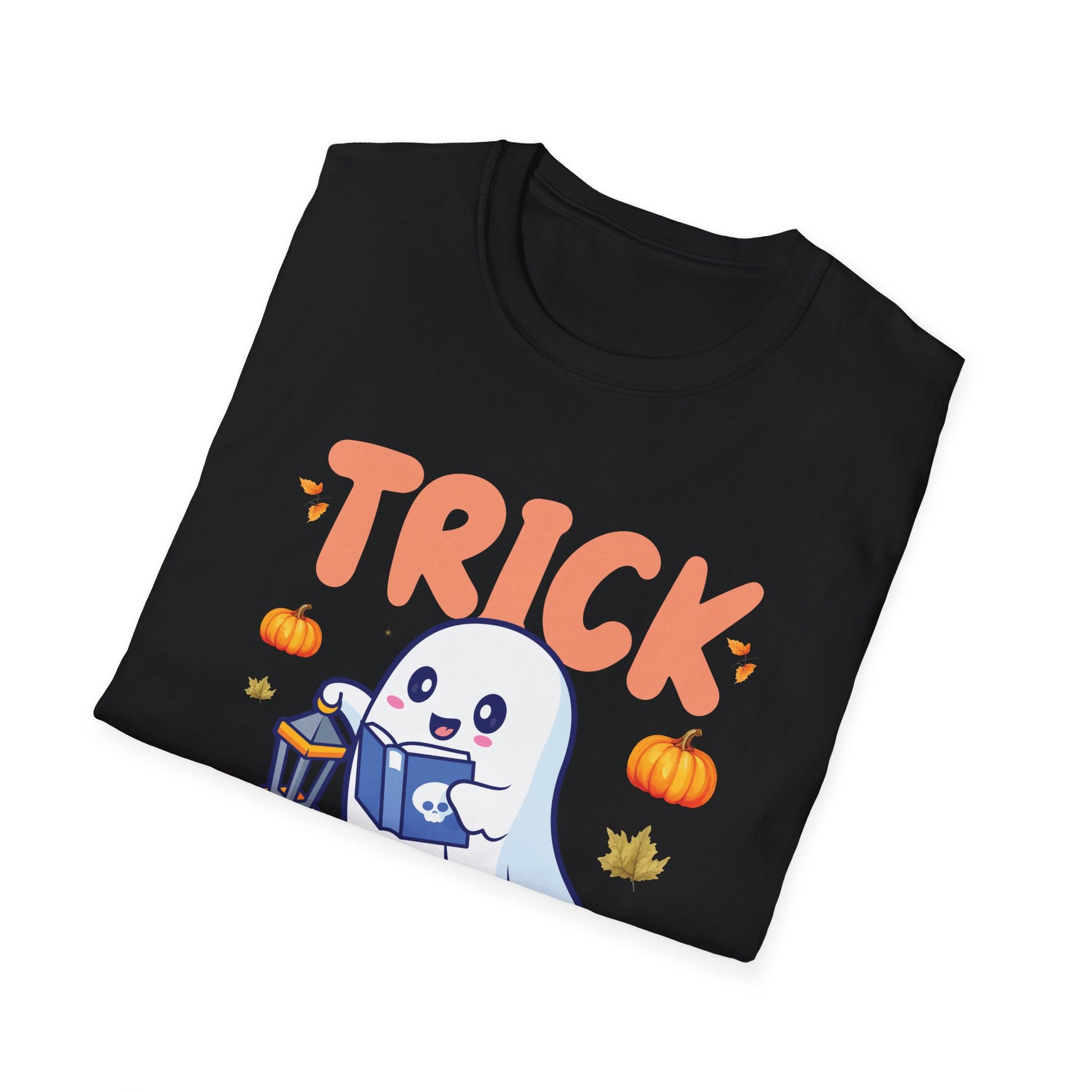 Teacher Halloween T-Shirt — "Trick or Teach" Cute Ghost Design
