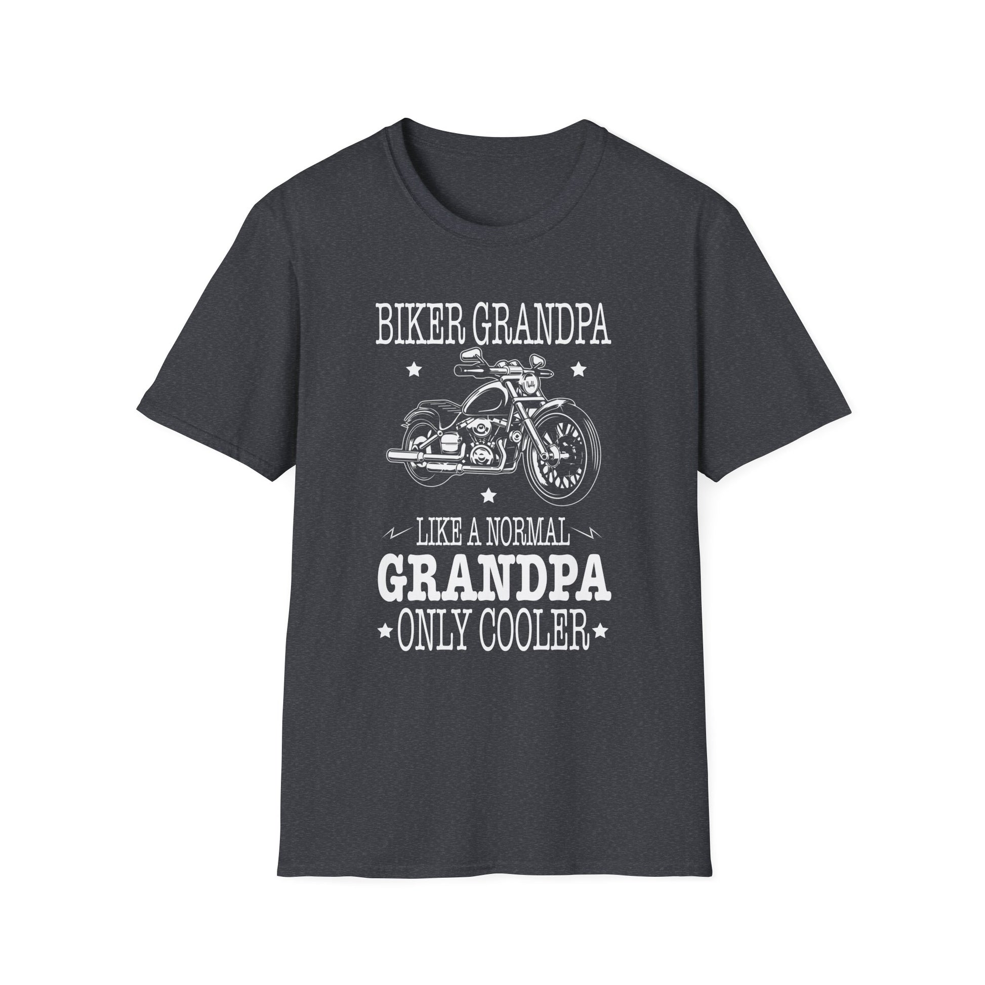 Biker Grandpa Fathers Day Like A Normal Grandpa Motorcycle Unisex T-Shirt