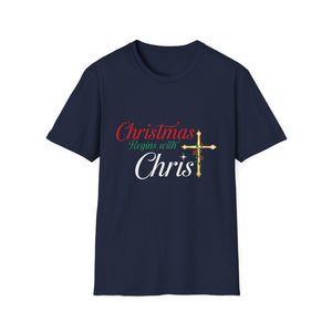 Christmas begins with Christ Jesus Christian Christmas Unisex T-Shirt
