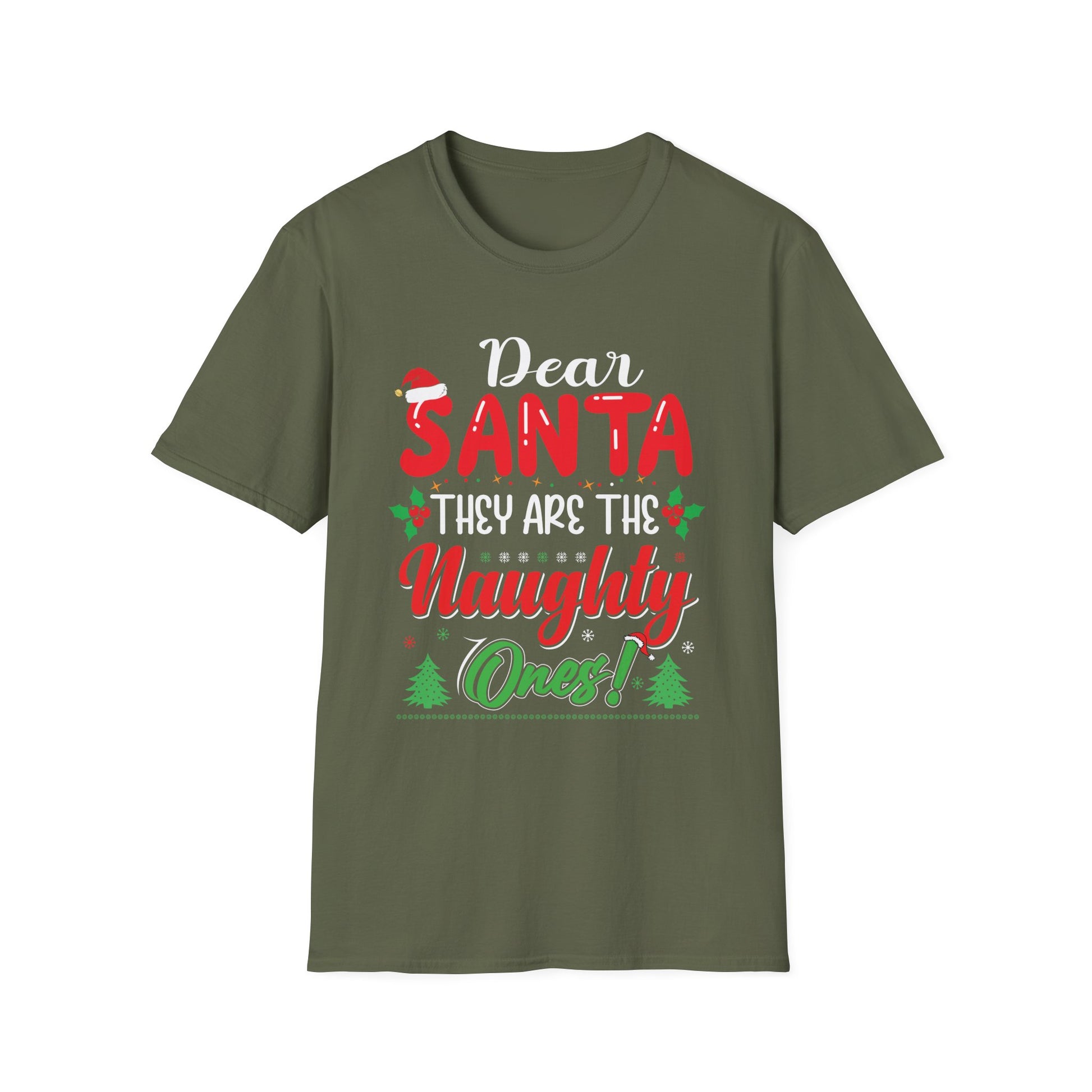Dear Santa They Are The Naughty Ones Christmas T-Shirt