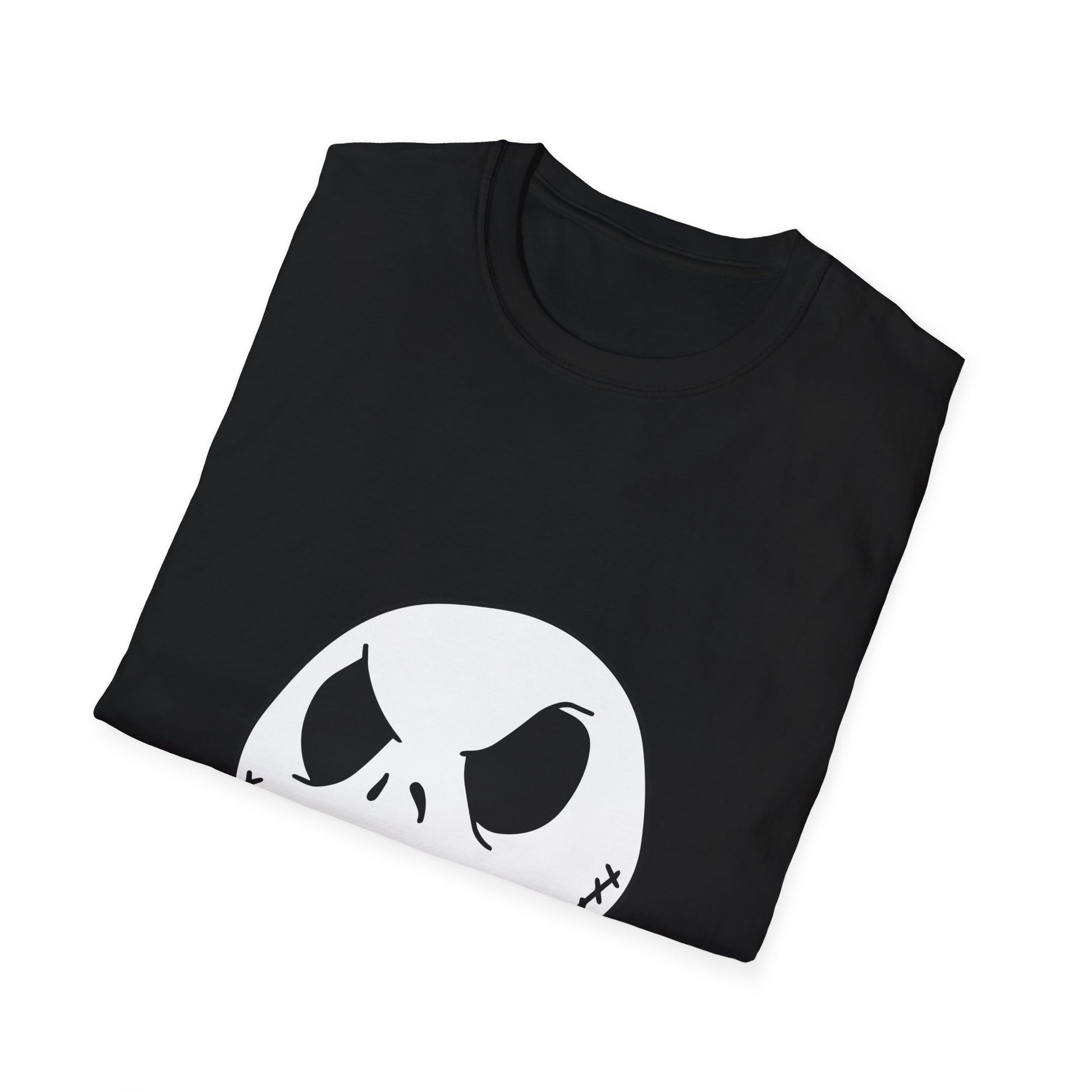 Jack Skellington Face T-Shirt — Halloween Gothic Graphic Tee