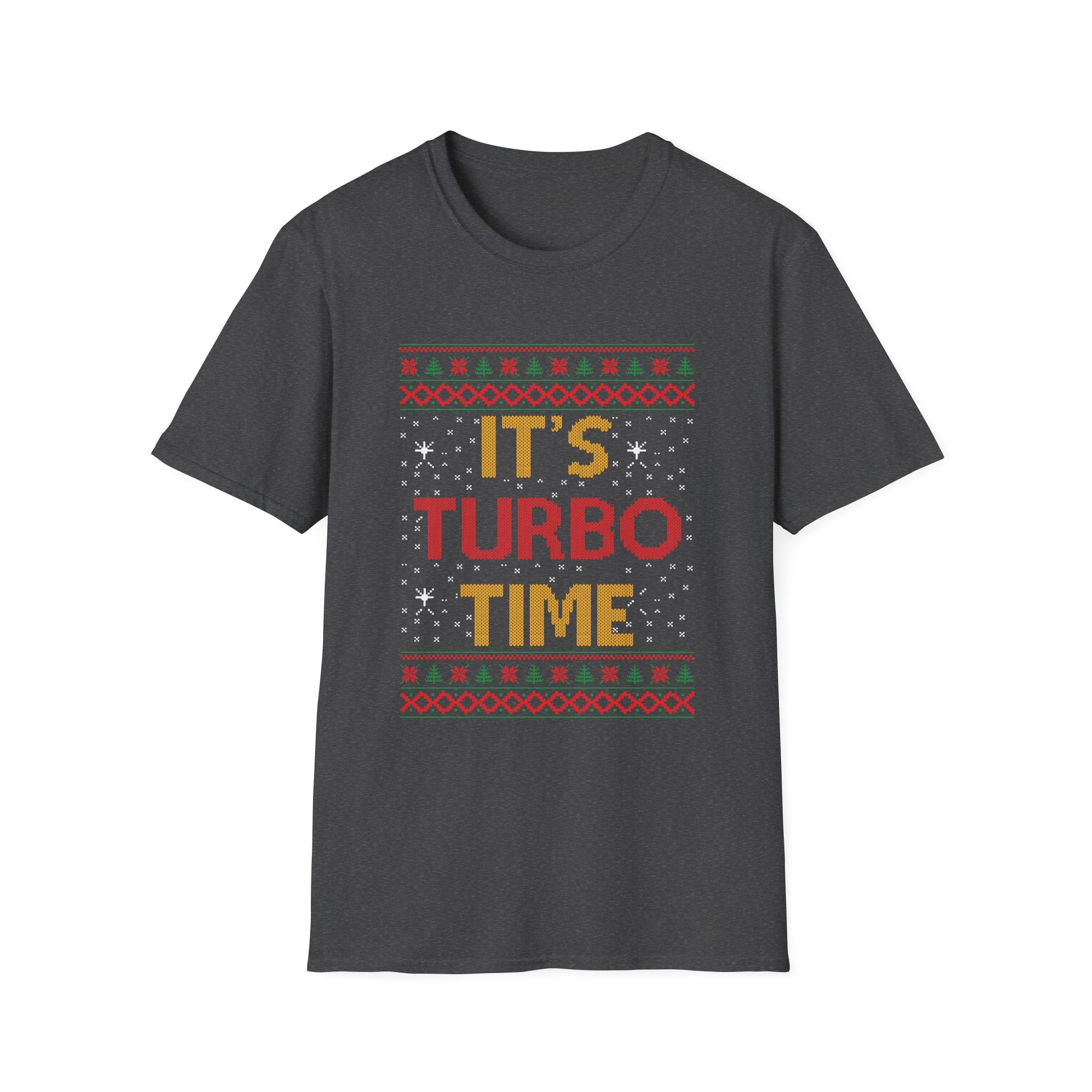 Holiday Racing T-Shirt — "It’s Turbo Time" Ugly Sweater Design