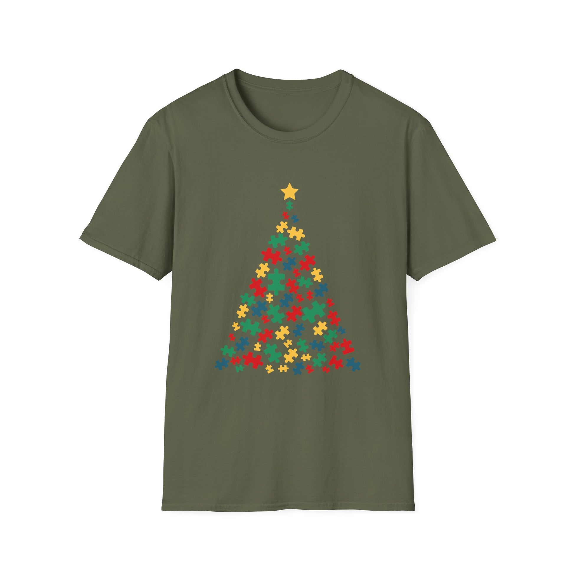 Autism Christmas Tree Autism Christmas Unisex T-Shirt