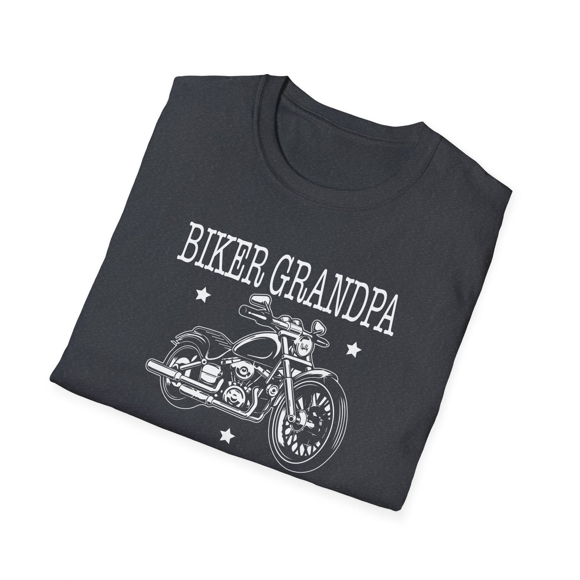 Biker Grandpa Fathers Day Like A Normal Grandpa Motorcycle Unisex T-Shirt