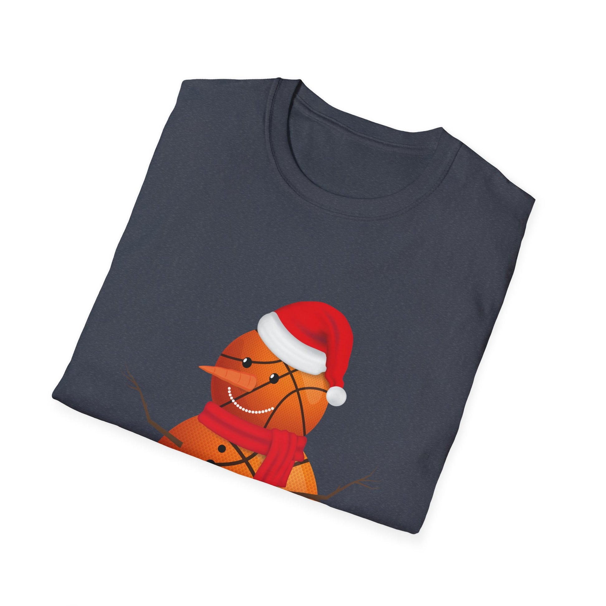 Christmas Basketball Snowman Shirt Basketball Christmas Unisex T-Shirt
