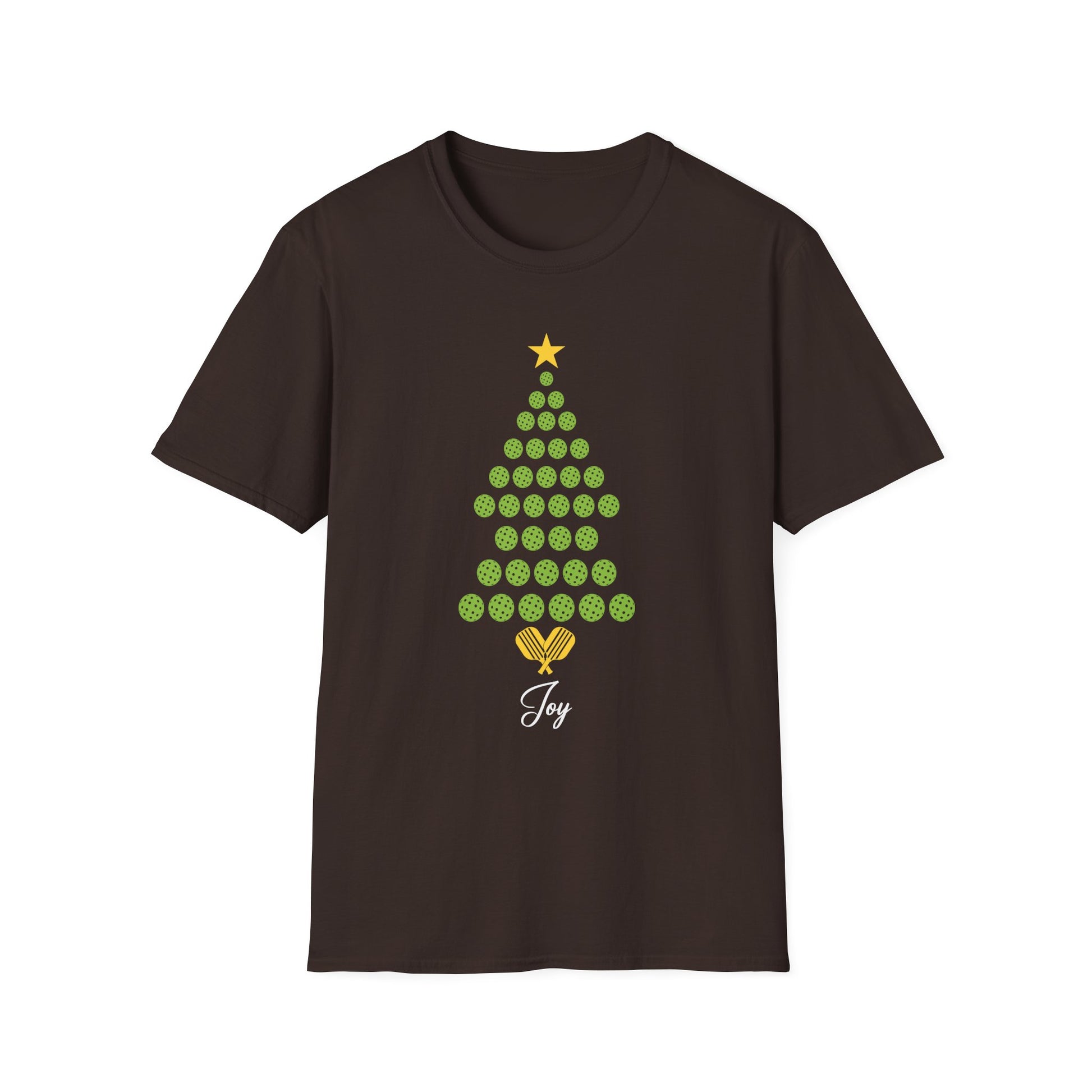 Christmas Pickleball Design_ Christmas Tree Unisex T-Shirt
