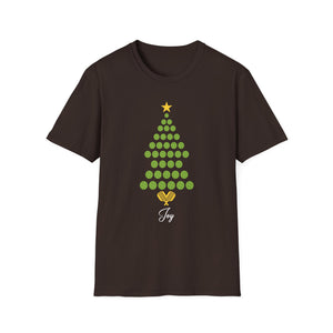 Christmas Pickleball Design_ Christmas Tree Unisex T-Shirt