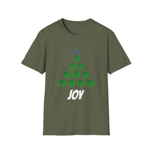 Joy Bowling Holiday T-Shirt — Bowling Ball Christmas Tree Tee