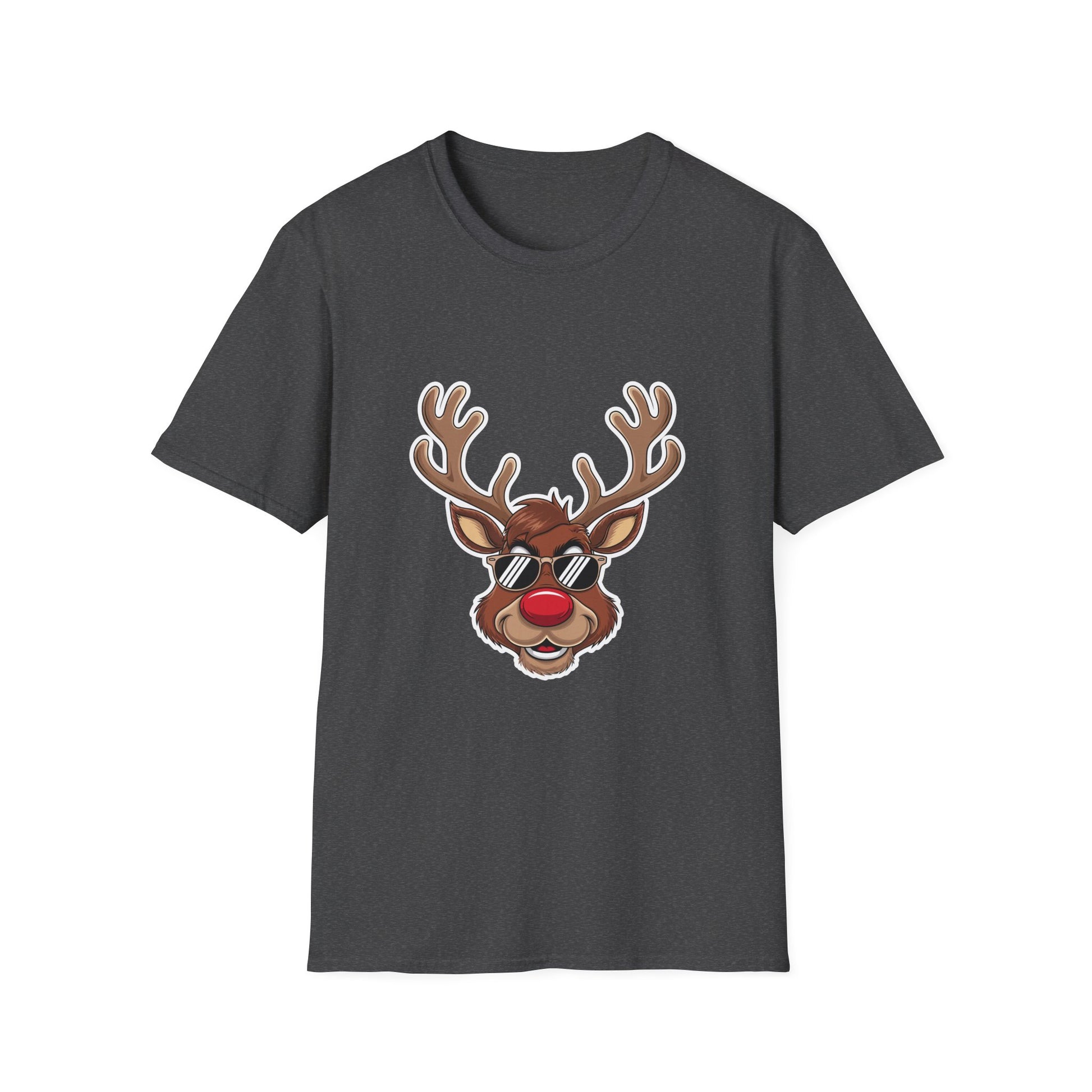 Reindeer Sunglasses T-Shirt — Cool Rudolph Christmas Tee