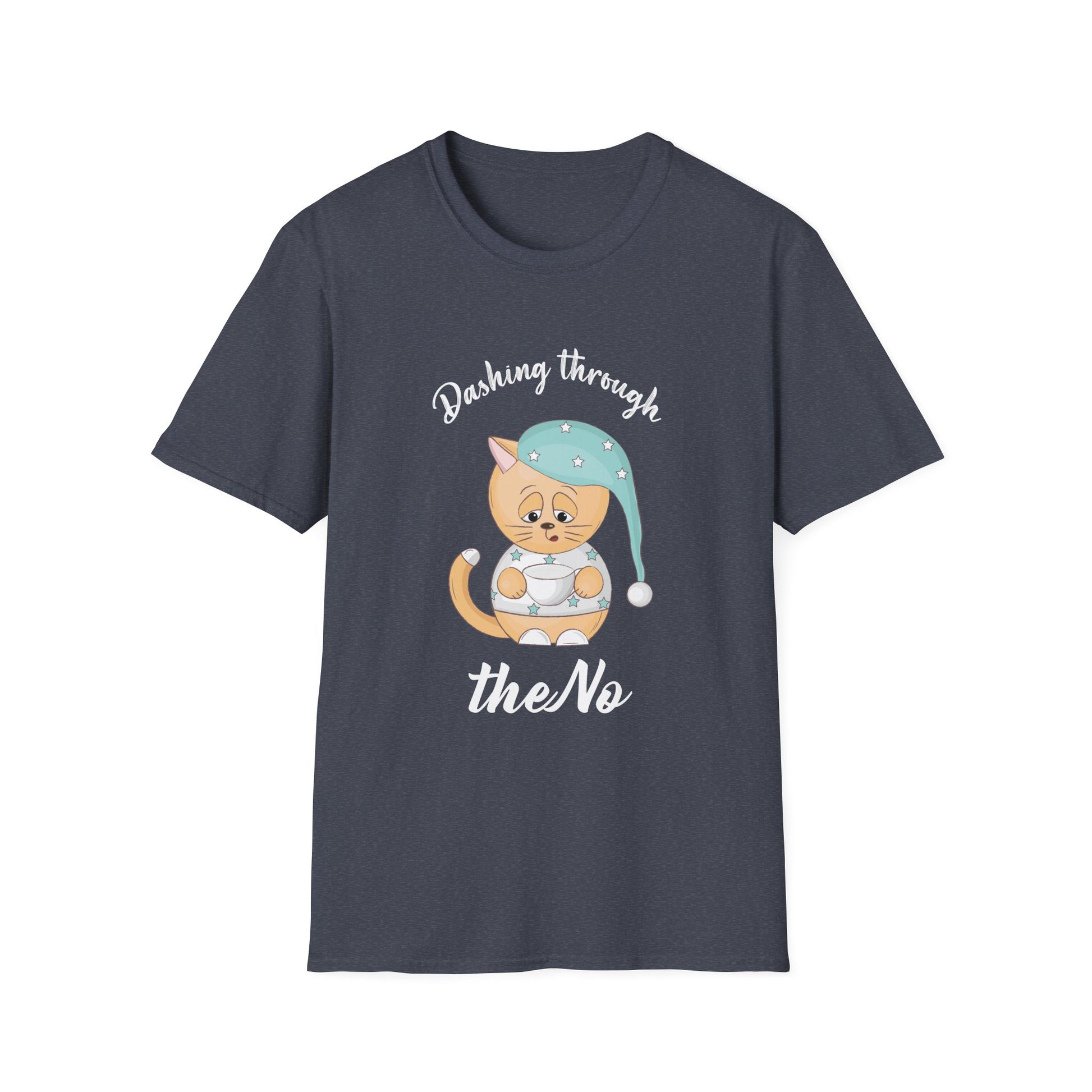 Christmas Cat Dashing Through The No Coffee Grumpy Christmas Unisex T-Shirt