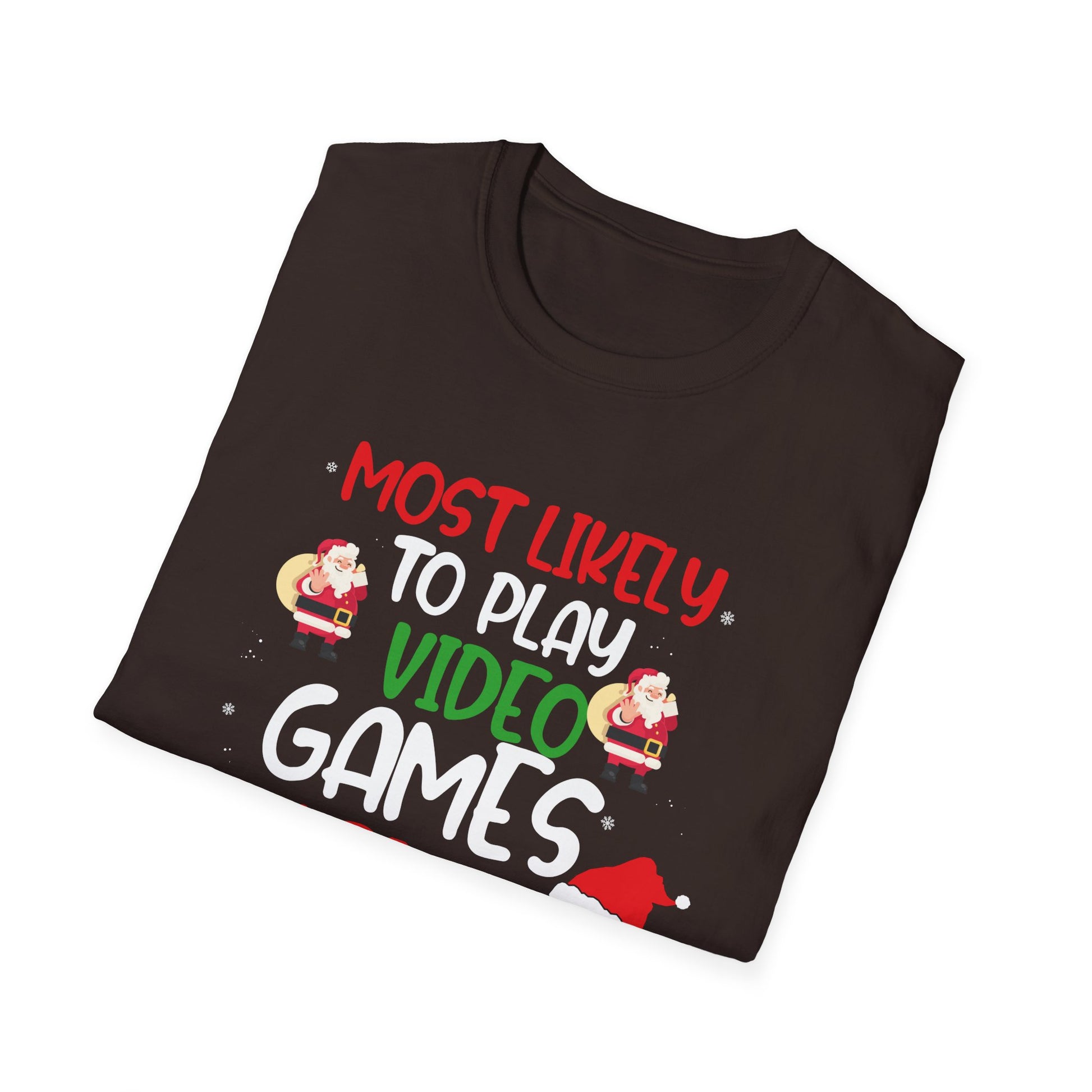 Most Likely To Play Video Game Family Matching Christmas Unisex T-Shirt
