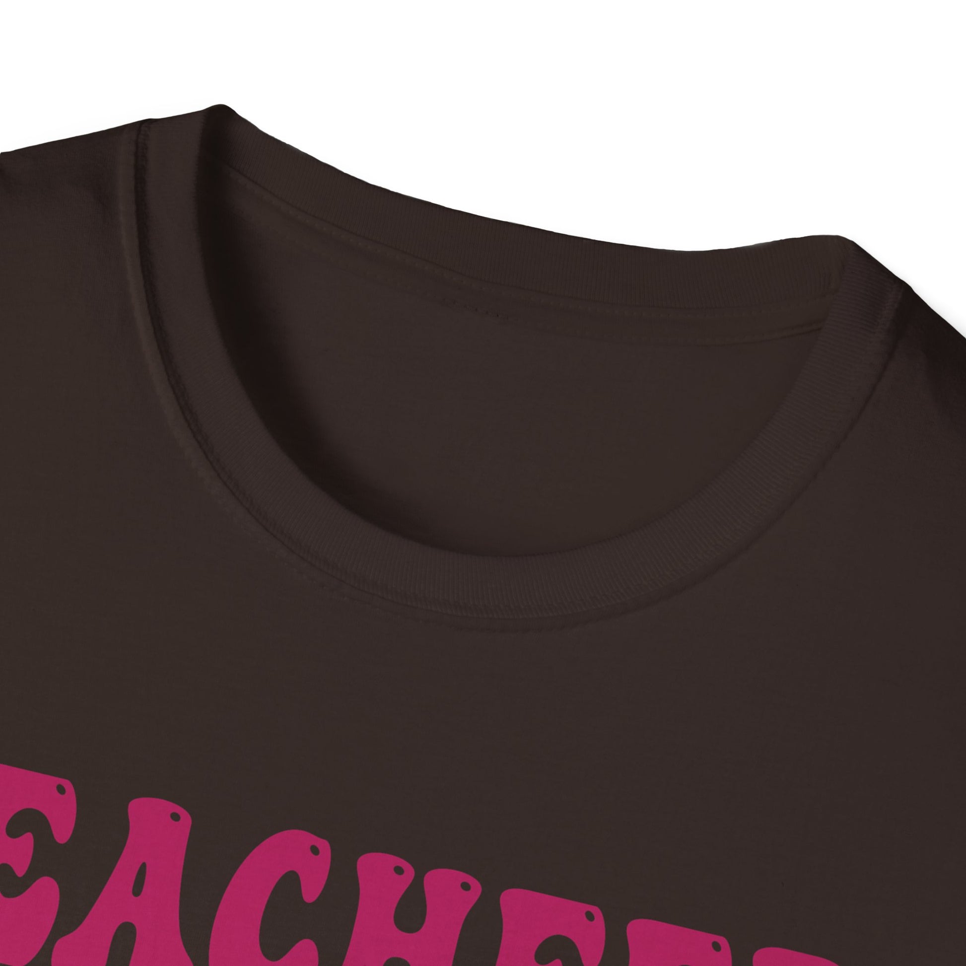 Teacher Floral Retro T‑Shirt — 'TEACHEER' Vintage Typography Teacher Gift