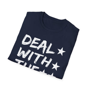 Halloween Devil tee _ Halloween Deal with the Devil Tee   Unisex Softstyle T-Shirt