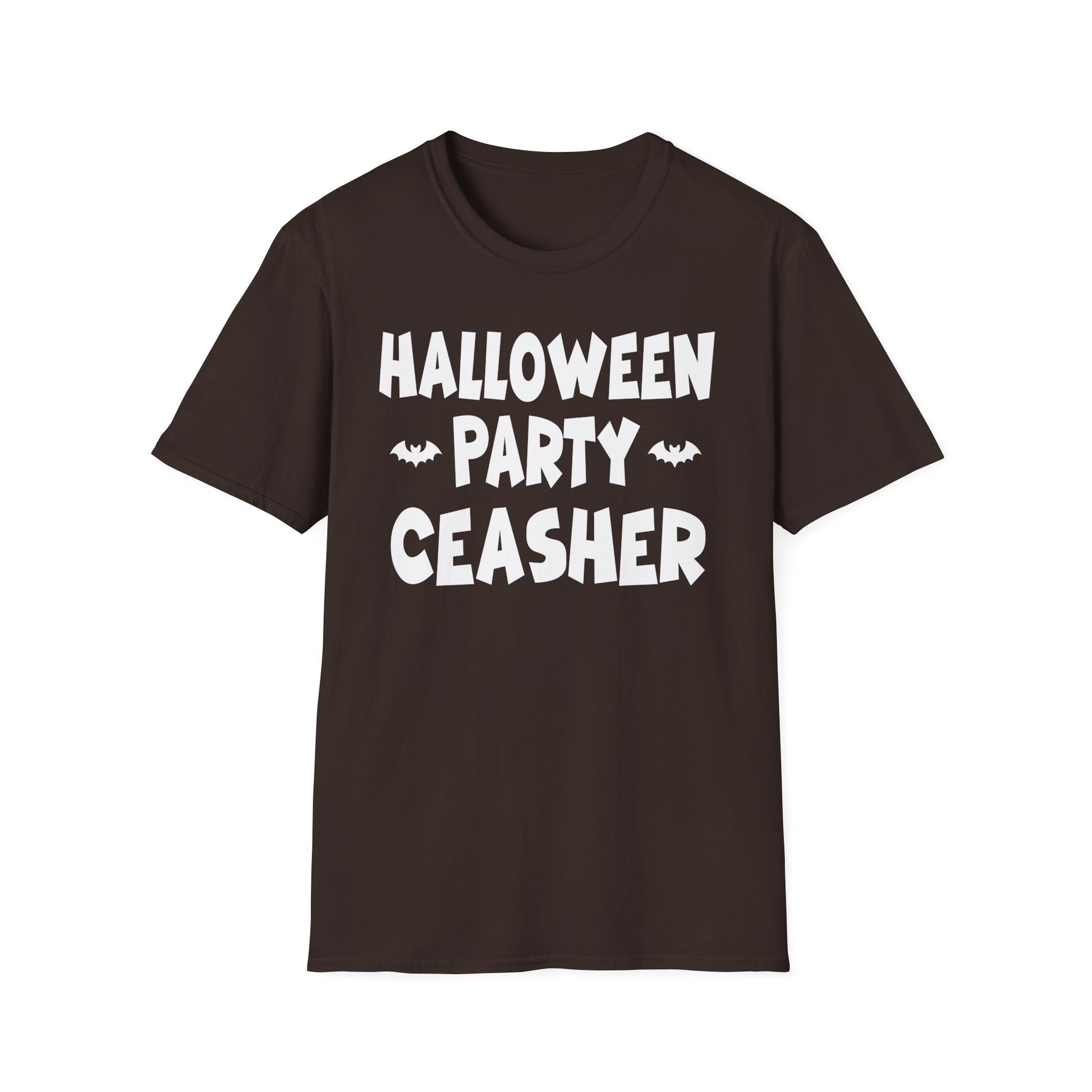 Halloween Party Ceasher T-Shirt — Funny Spooky Halloween Tee with Bats