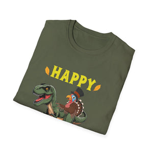 Happy Trexgiving T-Shirt – Funny Thanksgiving Dinosaur Tee