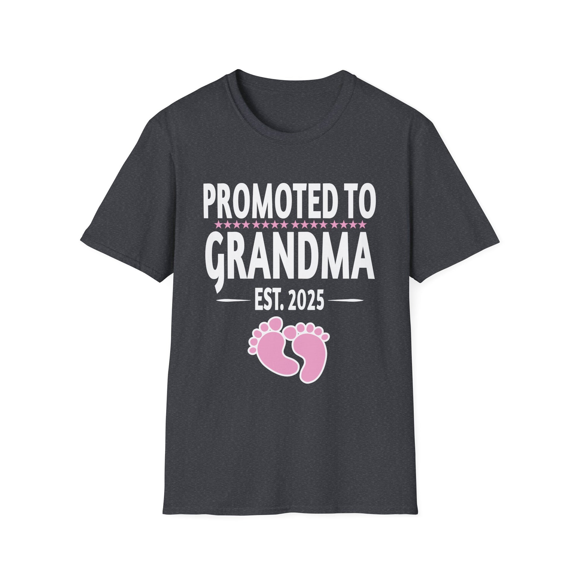 1st Time Grandma EST 2025 New First Grandma 2025 Unisex Softstyle T-Shirt