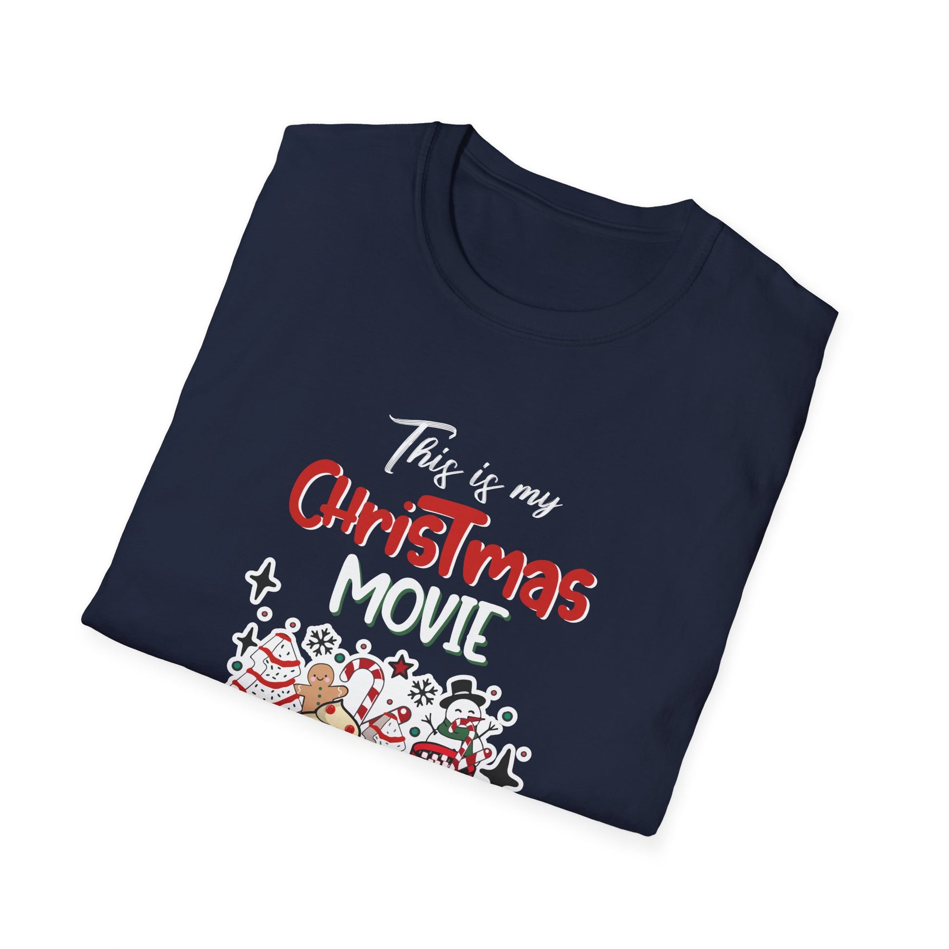 Christmas Movie Watching T-Shirt — Cozy Holiday Pajama Tee