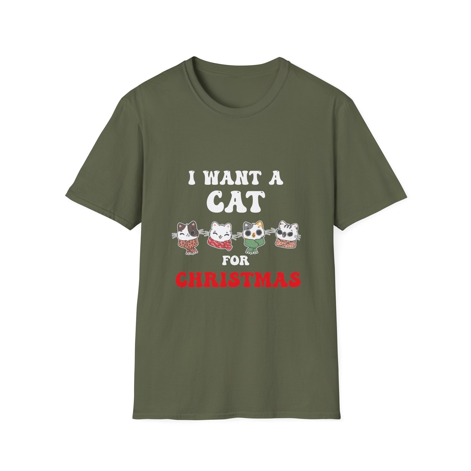 Christmas Cat Cats For All Christmas Cats Unisex T-Shirt